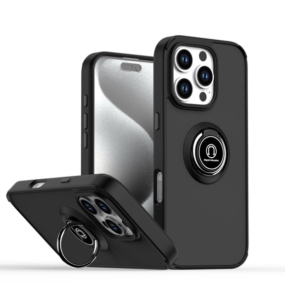 Case for iPhone 6 Plus protective case, Slim Military Grade Car Holder Shockproof Anti-Drop Built-in Ring Holder Magnetic Kickstand Protective Cover