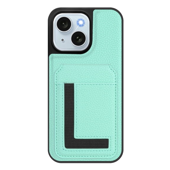 Case for iPhone 7 Plus Protective Case, Lychee Pattern Premium PU Leather Cover Hidden Folding Kickstand Magnetic Card Holder