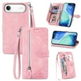 thumbnail image 1 of Case for iPhone Air,Magnetic Leather Wallet Card Pocket Zipper Case Kickstand Cover with Wrist Strap for iPhone Air 6.5-inch, 1 of 10