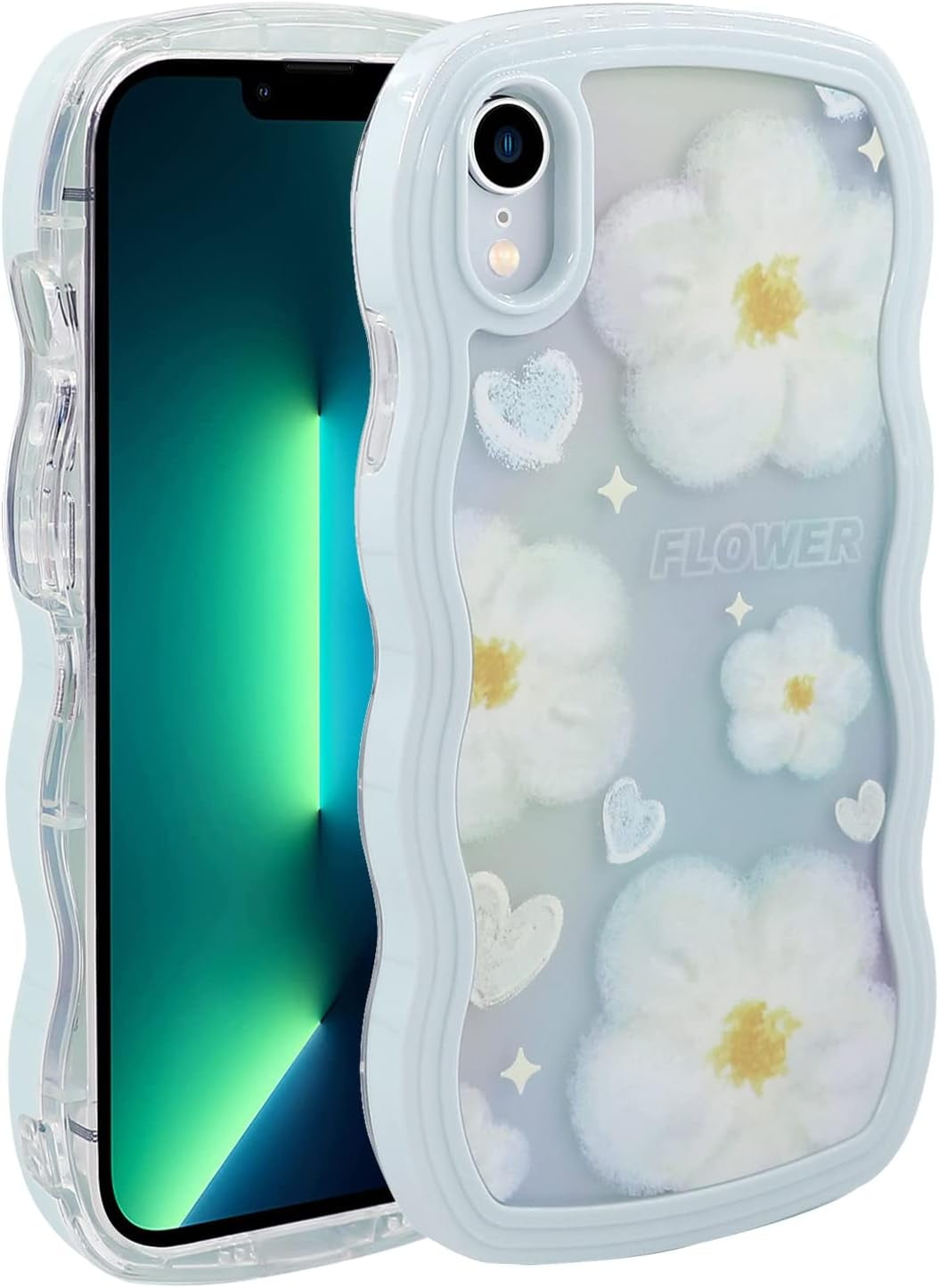 Case for iPhone XR (6.1 inch), TPU Kawaii Shockproof Protective 