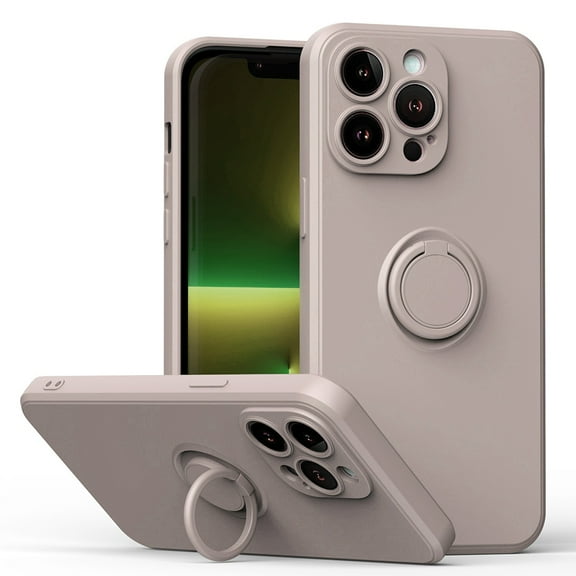 Case for iPhone XS Slim Bumper Case With 360 Rotatable Ring Holder Kickstand Magnetic Car Mount Full Around Protection Non-Slip