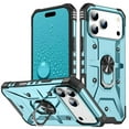 thumbnail image 1 of Case for iPhone iPhone 17 Pro Military Grade Shockproof Magnetic Attachment with Stand Case Cover,Light blue,For iPhone 17 Pro, 1 of 9