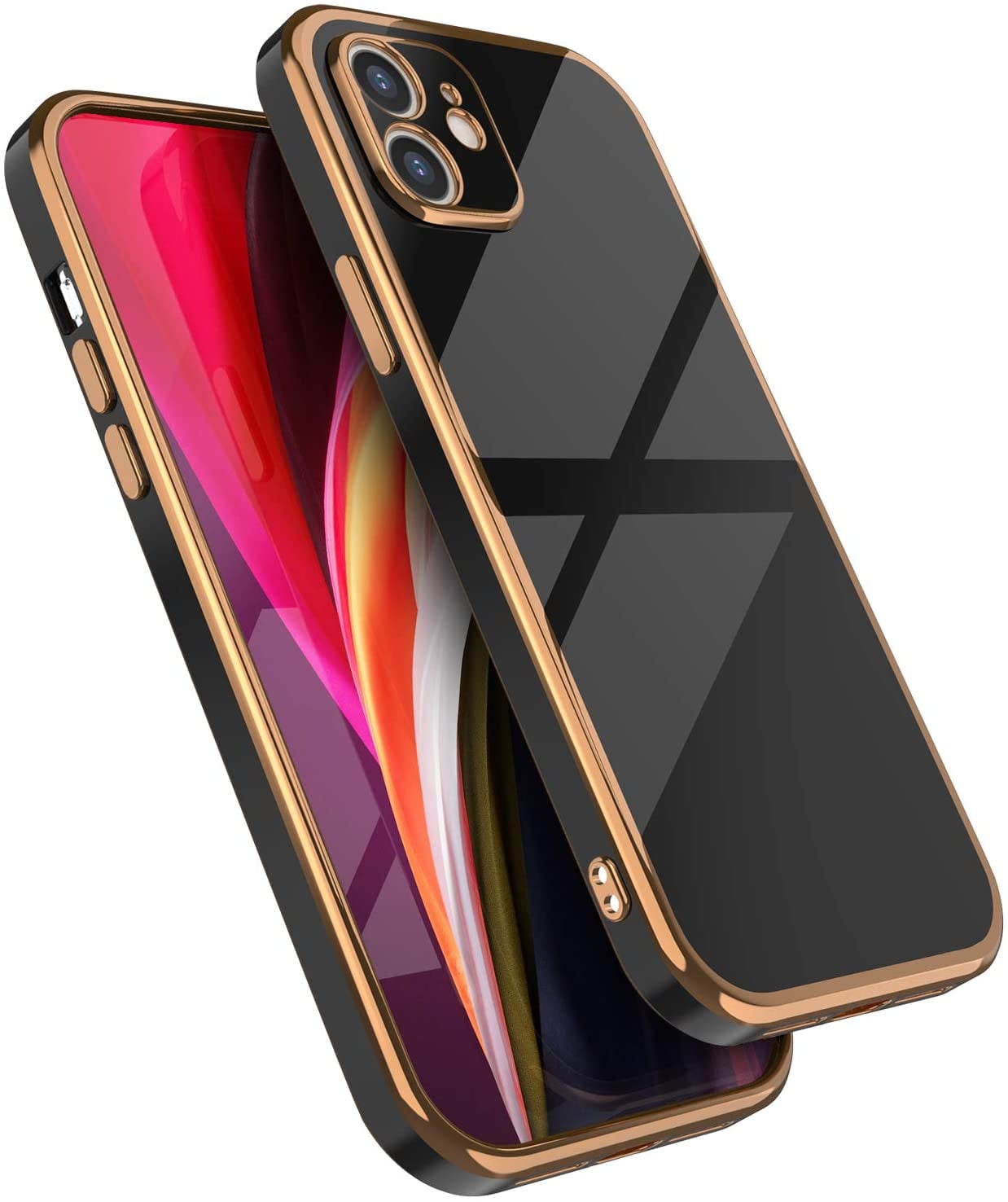 Case for iPhone11 6.1 Inch, Soft Silicone Slim Case Electroplated ...