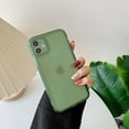 thumbnail image 1 of Case for iPhone12 Mini (Not for iPhone 12),Clear Soft Silicone Bumper Protective Retro Color Transparent Shockproof Phone Case - Green, 1 of 5