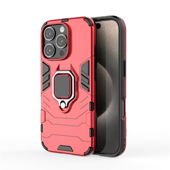 Case for iphone 16 Pro Kickstand Shockproof Cover 360°rotating Ring Military Drop Protection