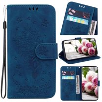 Case for iphone 17 Pro Card Slots Kickstand Flip Pu Leather Cover Emboss Rose Flowers Wallet Case