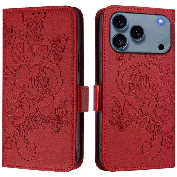 Case for iphone 17 Pro Max Pu Leather with Credit Card Slot Magnetic Wallet