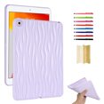 thumbnail image 1 of Case for iPad 10.2" 2021/2020/2019, Luxury Slim Fit TPU Back Protective Shock-Absorption Corner Protection Lightweight Soft Cover for iPad 7th/8th/9th Generation, Purple, 1 of 7