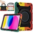 thumbnail image 1 of Case for iPad 10th Generation 10.9 inch for Kids Women Men with Screen Protector,360 Kickstand & Handle,Shoulder Strap,Heavy Duty Military Grade Shockproof iPad Case 10th Generation, 1 of 6