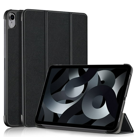 Case for iPad 10th Generation 2022, Thin Slim Trifold Plain Multi-Angle Viewing Stand Smart Shell Protective Cover with Auto Sleep/Wake Smart Case for iPad 10th Gen 10.9" 2022, Black
