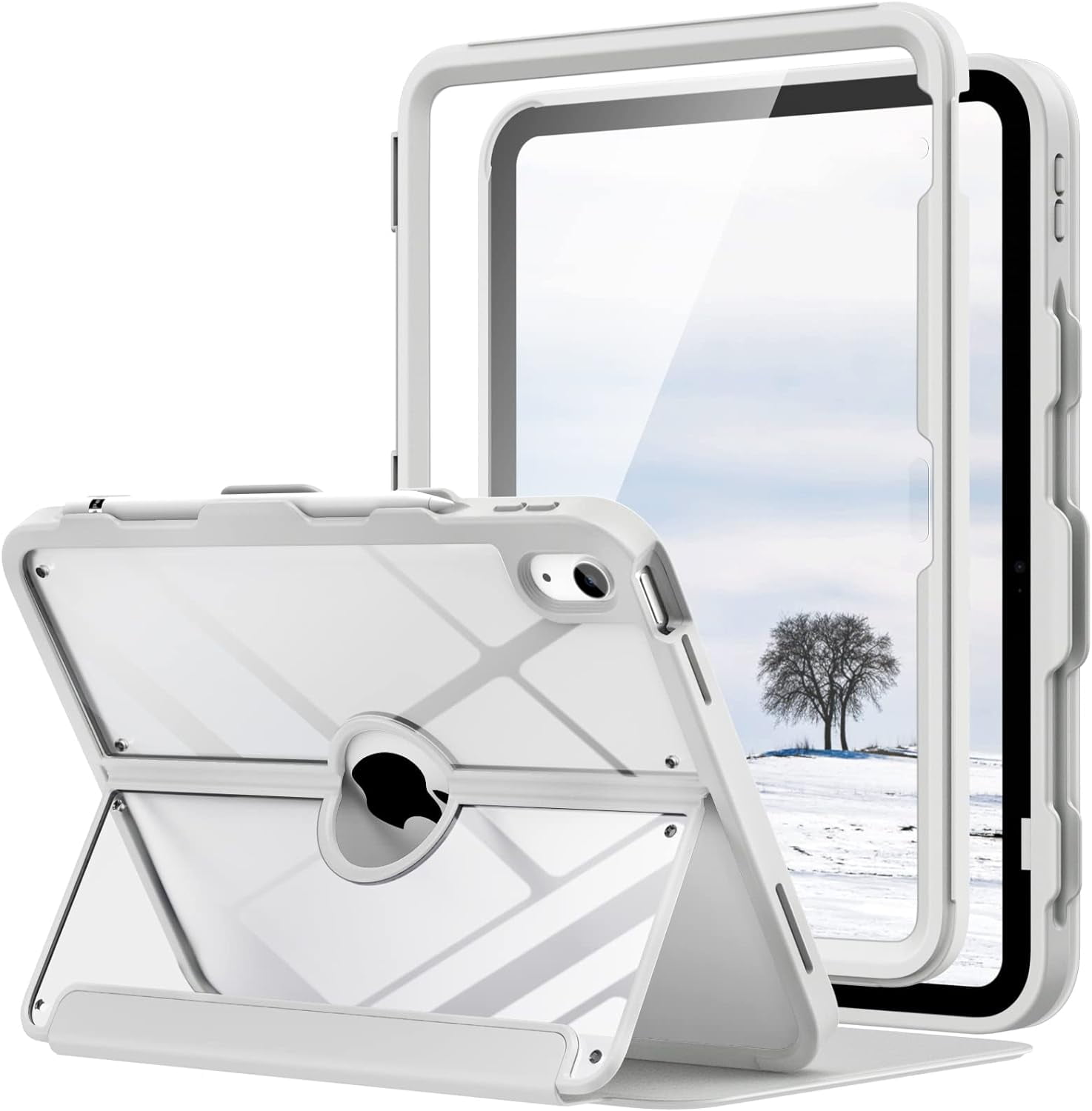 Case for iPad 10th Generation with Pencil Holder, iPad Case 10th
