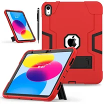 Case for iPad 11 inch (A16) 2025 / 10th Generation 10.9 inch 2022, iPad 11th / 10th Case with Pencil Holder Heavy Duty Rugged Protective Cover with Kickstand Stylus Pen