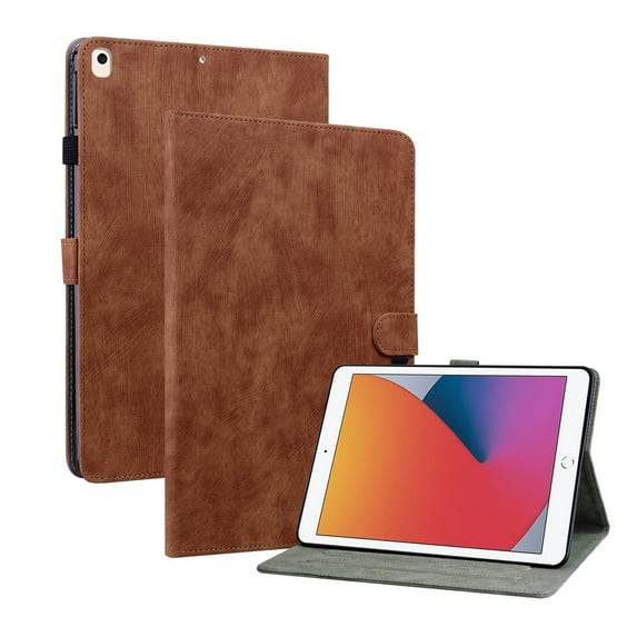 Case for iPad 5/6/Pro 9.7 2016/2017/2018 with Card Slots, Pencil Holder, Kickstand Cover and Auto Sleep Wake Cover for iPad 5/6/Pro 9.7 2016/2017/2018,Brown