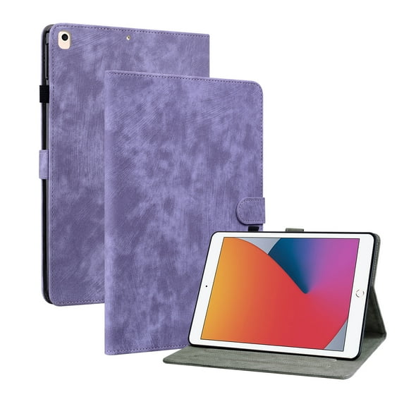 Case for iPad 5/6/Pro 9.7 2016/2017/2018 with Card Slots, Pencil Holder, Kickstand Cover and Auto Sleep Wake Cover for iPad 5/6/Pro 9.7 2016/2017/2018,Purple