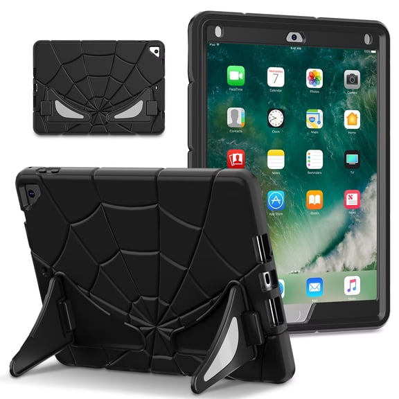 Case for iPad 6th Generation 2018 / 5th Gen 2017 / iPad Air 2 / Pro 9.7-inch Multiple Protection Shockproof Contrast Color Cover With Stand and Pen Holder