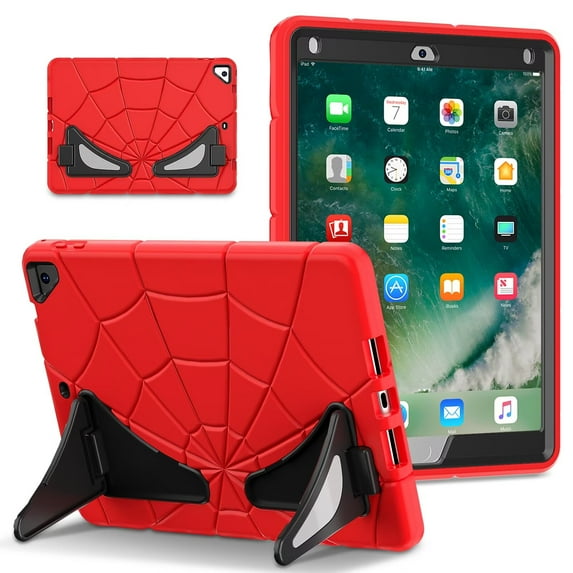 Case for iPad 6th Generation 2018 / 5th Gen 2017 / iPad Air 2 / Pro 9.7-inch Multiple Protection Shockproof Contrast Color Cover With Stand and Pen Holder