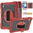 thumbnail image 1 of Case for iPad 8th/7th Gen 10.2" ,Heavy Duty Rugged Shockproof Anti-fall Protective Case Cover with Rotating Kickstand, Carrying Shoulder Strap, Handle Hand Strap,B, 1 of 9