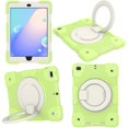 thumbnail image 1 of Case for iPad 9.7 6th/5th 2018/2017 / Air 2 / Pro 9.7, 360° Rotating Silicone PC Multi-Functional Handle-Kickstand Shockproof Cover & Shoulder Strap & Pencil Holder,Light Green, 1 of 10