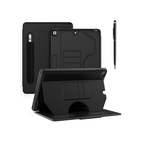 Case For iPad 9th/8th/7th Generation 10.2 inch 2021 2020 2019, Smart Magnetic Auto Sleep Shockproof Cover with Multi-Angles Stand, Pen Holder, Card Slot