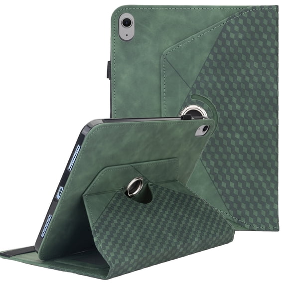 Case for iPad (A16) 11 Inch 2025/iPad 10th Generation 10.9 Inch 2022) with Pencil Holder, 360 Degree Rotation PU Leather Folio Protective Cover, Support Auto Sleep/Wake