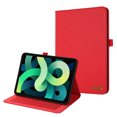 thumbnail image 1 of Case for iPad (A16) 11th Gen 2025, Cloth Texture Business Tablet Cover with Multi-Angle Flip Stand & Card Holder, Auto Wake/Sleep Full Body Protective Case for iPad 10th Gen 10.9" 2022, Red, 1 of 6