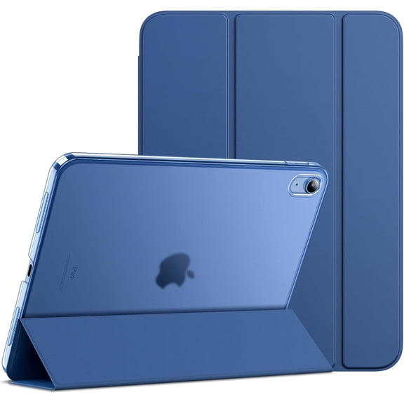 Case for iPad (A16) 11th Generation 11 Inch 2025 / iPad 10th Generation 10.9 Inch 2022, Slim Smart Cover with Hard PC Translucent Back, Supports Touch ID, Auto Wake/Sleep (Navy Blue)