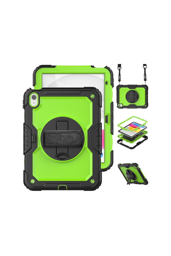 Case For iPad (A16) 11th Generation 11 Inch 2025, iPad 10th Generation 10.9 inch 2022 Shockproof Protective Cover with Screen Protector Pencil Holder Stand and /Shoulder Strap