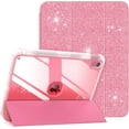 thumbnail image 1 of Case for iPad (A16) 11th Generation 11 Inch 2025, iPad 10th Generation Case 10.9 Inch 2022 with Pencil Holder,Slim Protective Cover with Clear Back Shell,Auto Wake/Sleep, Glitter Watermelon Red, 1 of 17