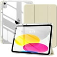 thumbnail image 1 of Case for iPad (A16) 11th Generation 11 Inch 2025, iPad 10th Generation Case 10.9 Inch 2022 with Pencil Holder,Slim Protective Cover with Clear Back Shell,Auto Wake/Sleep, Champagne Gold, 1 of 16