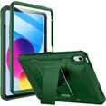 thumbnail image 1 of Case for iPad (A16) 11th Generation 11-inch 2025, iPad 10th Generation 10.9-inch 2022, with Built-in Screen Protector and Kickstand, Rugged Full Body Protective Cover - Alpine Green, 1 of 13