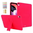thumbnail image 1 of Case for iPad (A16) 11th Generation 2025 / iPad 10th Gen 10.9" 2022, Soft TPU Back Cover with Adjustable Kickstand Kids-Friendly Scratch-Resistant Anti-Fingerprint Drop Protective, Rose, 1 of 8