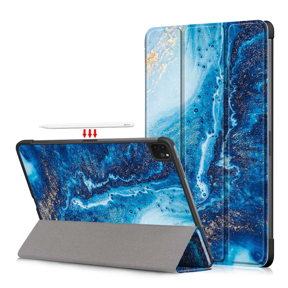 Case for iPad Air 11 2024 Cover M2 Folding PU Leather Hard