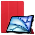 thumbnail image 1 of Case for iPad Air 13 2024, Folio Tri-fold Stand Smart PU Leather / Hard Back Cover with Auto Wake/Sleep Magnetic Ligthweight Slim Fit Drop Protective for iPad Air 13 2024, Red, 1 of 9