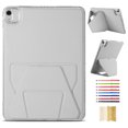 thumbnail image 1 of Case for iPad Air 13 2025 / iPad Air 13 2024 / iPad Pro 12.9" 2022, Luxury Girls Boys Men Women Kickstand Heavy Duty Protection Shockproof Protective PU Leather + Acrylic Case Cover, Gray, 1 of 8