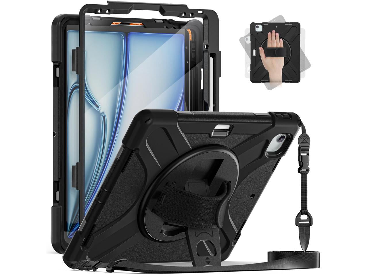 Case for iPad Air 13 inch M2 2024 and iPad Pro 12.9 2022 2018 6th/5th/4th/3rd Gen with Built