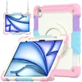 thumbnail image 1 of Case for iPad Air 13 inch M3 2025 / M2 2024 with Built-in Screen Protector, 360° Rotating Stand, Pencil Holder, Adjustable Shoulder Strap, Pencil Holder, 1 of 6