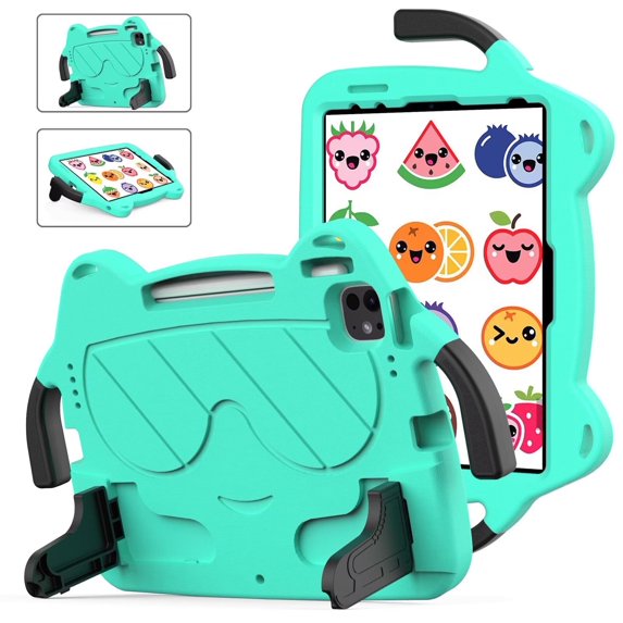 Case For iPad Air 11" M3 (2025)/Air 11 M2 (2024)/Pro 11 M4 (2024)/Pro 11-inch (1st, 2nd, 3rd, 4th) Generation Cute Kids EVA Shockproof Cover With Stand and Pen Holder