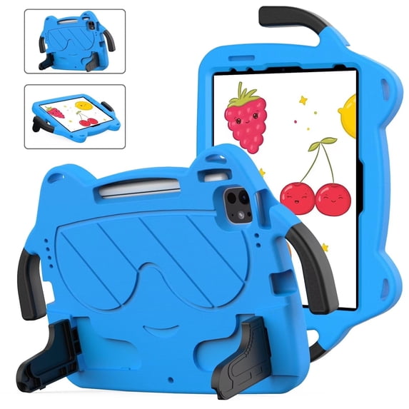 Case For iPad Air 11" M3 (2025)/Air 11 M2 (2024)/Pro 11 M4 (2024)/Pro 11-inch (1st, 2nd, 3rd, 4th) Generation Cute Kids EVA Shockproof Cover With Stand and Handle
