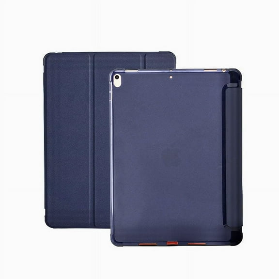 Case for iPad Air 4/iPad Air 5 Case Stand Case Translucent Frosted Back Smart Cover Auto Sleep/Wake with Pencil Holder for iPad Air 4th/iPad Air 5th Generation 10.9-inch (Dark Blue)