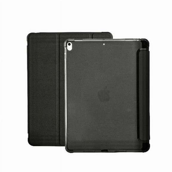 Case for iPad Air 4/iPad Air 5 Case Stand Case Translucent Frosted Back Smart Cover Auto Sleep/Wake with Pencil Holder for iPad Air 4th/iPad Air 5th Generation 10.9-inch (Black)