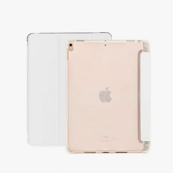 Case for iPad Air 4/iPad Air 5 Case Stand Case Translucent Frosted Back Smart Cover Auto Sleep/Wake with Pencil Holder for iPad Air 4th/iPad Air 5th Generation 10.9-inch (Gray)