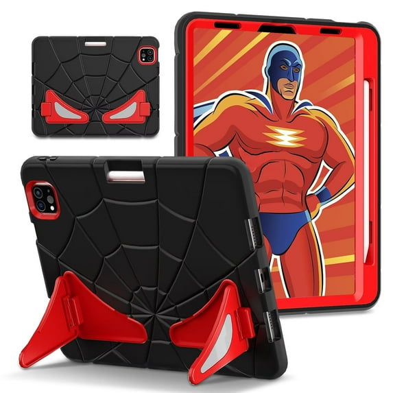 Case for iPad Air (4th, 5th Generation)/iPad Pro 11" (1st, 2nd, 3rd, 4th gen) Multiple Protection Shockproof Contrast Color Cover With Stand and Pen Holder