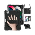 thumbnail image 1 of Case for iPad Air 5 Air 4 10.9 inch 2022 2020 iPad Pro 11 Inch 2022 2021 2020 2018, Shockproof Cover with Pencil Holder, Kickstand, Hand & Shoulder Strap, 1 of 7