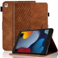 thumbnail image 1 of Case for iPad Air 5th/4th Generation (2022/2020) 10.9 inch,Magnetic PU Leather Folio Folding Smart Cover with Auto Wake Sleep Stand Card Wallet Shockproof Rubber Case, Brown, 1 of 7