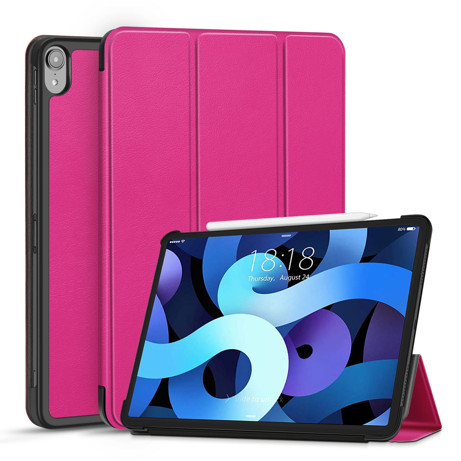  ProCase iPad Air 5 Case 2022/iPad Air 4 Case 2020 10.9 Inch  with Pencil Holder, Slim Stand Smart Folio Protective Cover for iPad Air  10.9 5th /4th Generation A2589 A2591 A2324