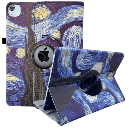 Case for iPad Air 6 11-inch (M2 2024), 10.9-inch Air 5 2022 & 10.9-inch Air 4 2020, 360 Degree Rotating Protective Stand Smart Magnetic Tablet Cover for Air 6th/5th/4th Generation