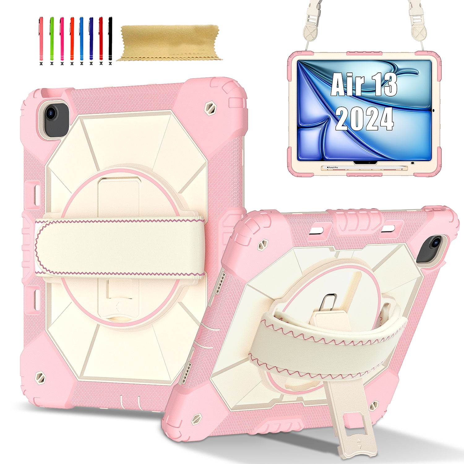 Custodia in silicone per iPad Air 11 13 pollici 2024 A2902 A2899 A2900 A2898 A2903 A2904 Cover posteriore in TPU trasparente trasparente trasparente Coqe