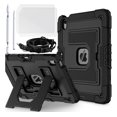 thumbnail image 1 of Case for iPad Air M3/M2 11" (2025/2024) with Slidable Foldable Kickstand/Screen Protector/Shoulder Strap/Capacitive Pen Slot, Soft Silicone Hybrid Armor Cover Drop/Shock Protection, 1 of 9
