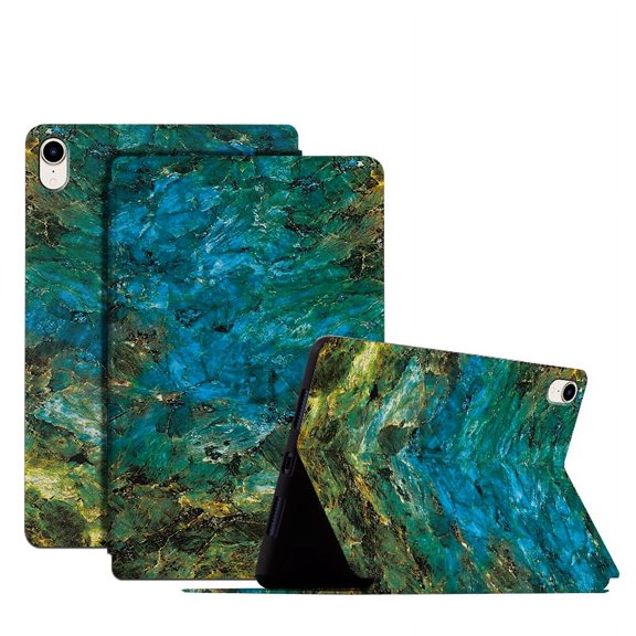 Case iPad Mini 6 8.3 inch Case, Slim Lightweight Folio Multi-Viewing Angles Stand Protective Cover with Auto Wake/Sleep Smart Case for iPad Mini 6th Generation 8.3 inch 2021 Release, Green Marble