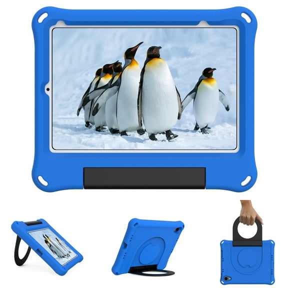 Case for iPad Mini 6th Generation 2021 (8.3 inch), Allytech Slim Kidsproof Foldable Handle Viewing Stand Durable Skid-Proof EVA Protective Case for Apple iPad Mini 6 2021(A2567/A2568/A2569), Blue